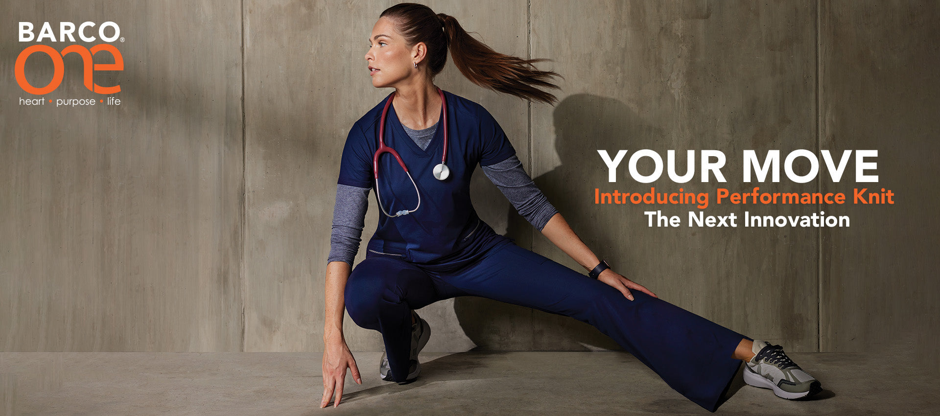 barco one knit scrubs has a four-way stretch fabric wicks moisture, Super-soft touch and Sustainable fabric