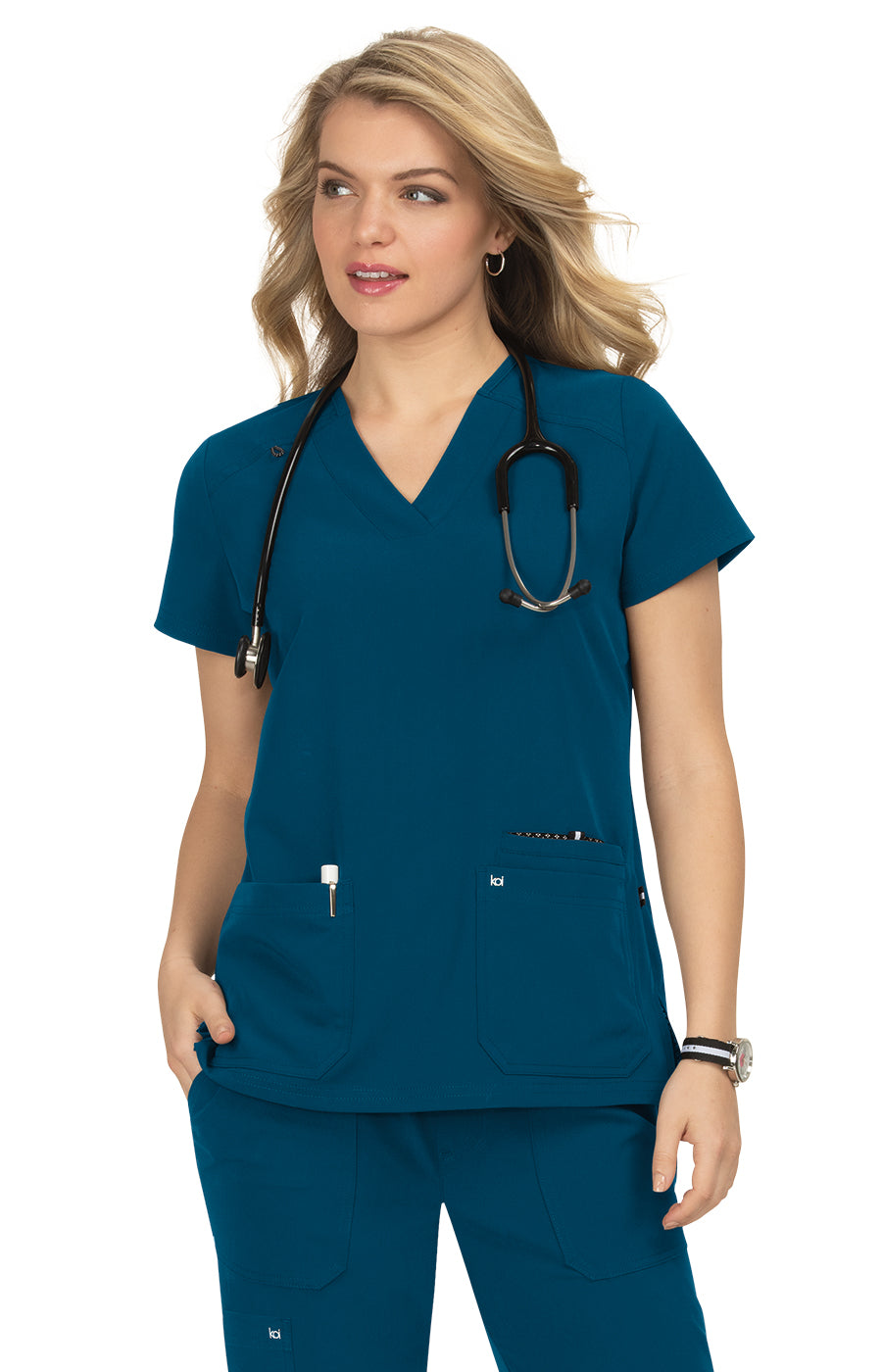 1019 Koi Next Gen Hustle & Heart Top - Women's Scrub Top (XXS - 5XL)