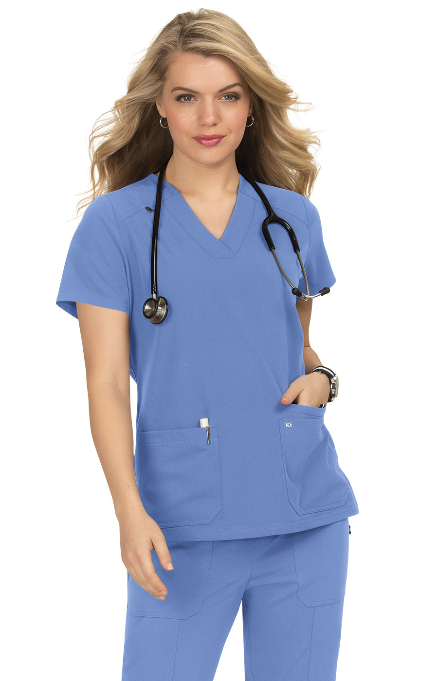 1019 Koi Next Gen Hustle & Heart Top - Women's Scrub Top (XXS - 5XL)