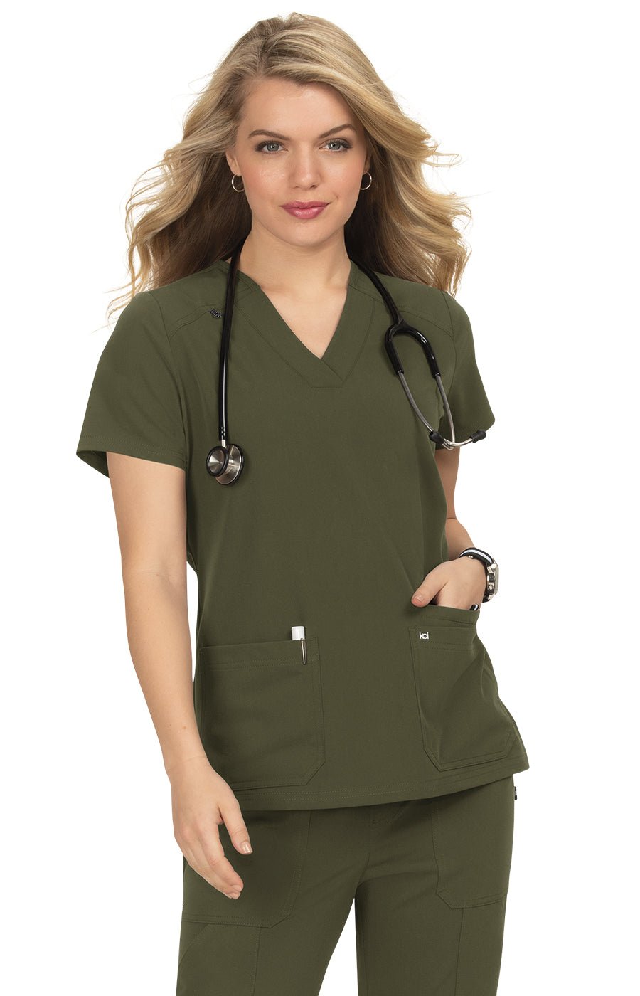 1019 Koi Next Gen Hustle & Heart Top - Women's Scrub Top (XXS - 5XL)