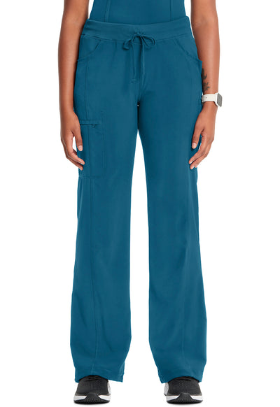 1123A Cherokee Infinity Low-Rise Straight Drawstring Pants Certainty Antimicrobial Stretch (XXS - 5XL)