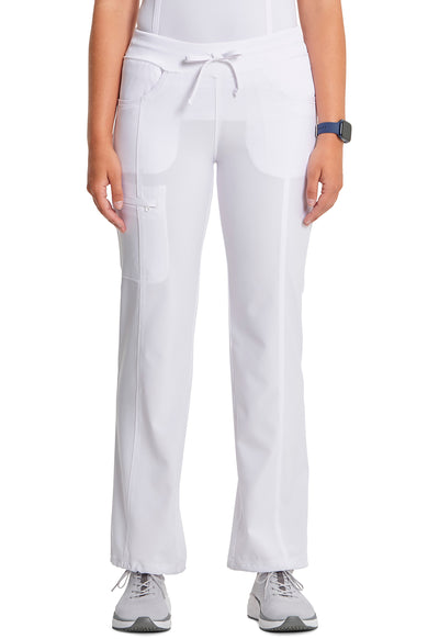 1123A Cherokee Infinity Low-Rise Straight Drawstring Pants Certainty Antimicrobial Stretch (XXS - 5XL)