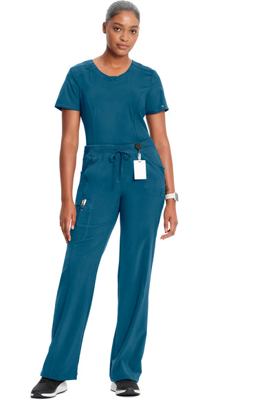 1123A Cherokee Infinity Low-Rise Straight Drawstring Pants Certainty Antimicrobial Stretch (XXS - 5XL)