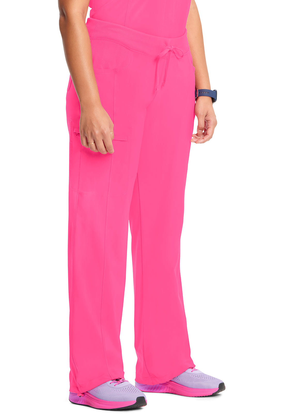 1123A Cherokee Infinity Low-Rise Straight Drawstring Pants Certainty Antimicrobial Stretch (XXS - 5XL)