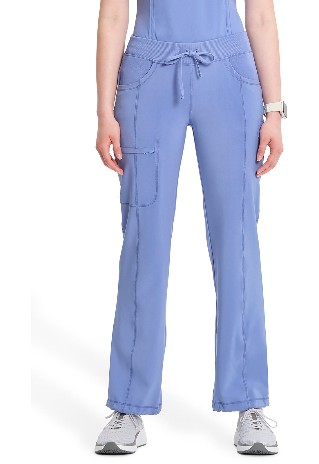 1123A Cherokee Infinity Low-Rise Straight Drawstring Pants Certainty Antimicrobial Stretch (XXS - 5XL)