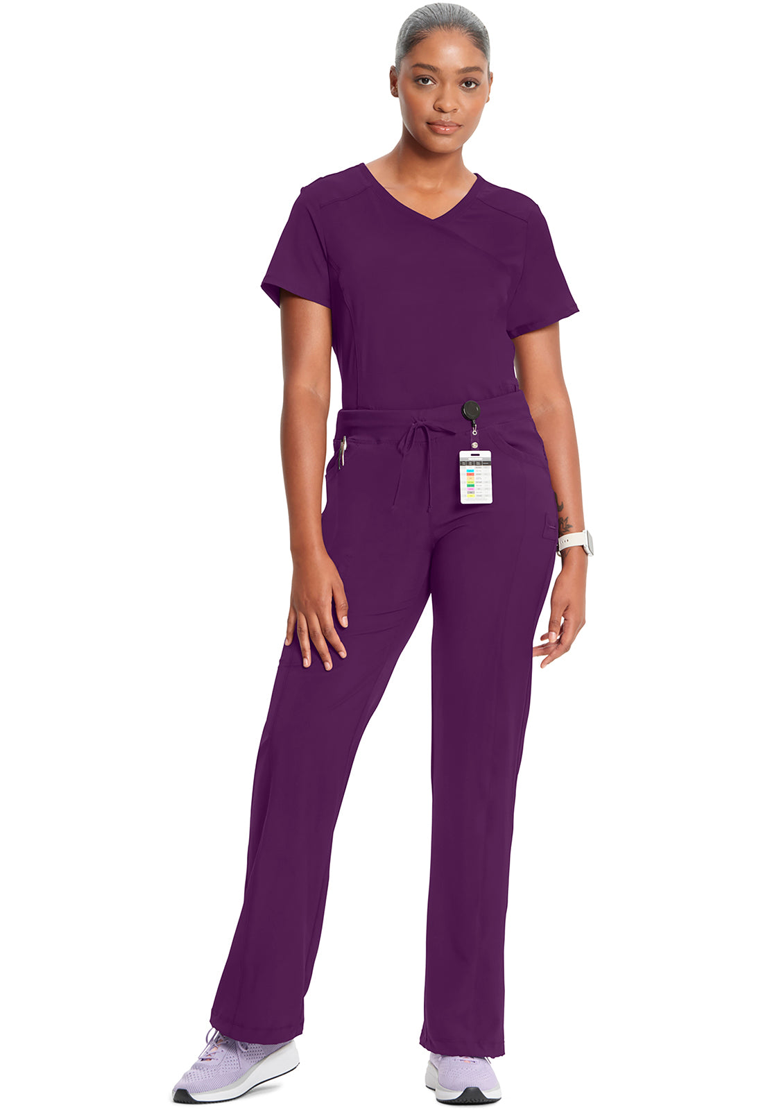 1123A Cherokee Infinity Low-Rise Straight Drawstring Pants Certainty Antimicrobial Stretch (XXS - 5XL)