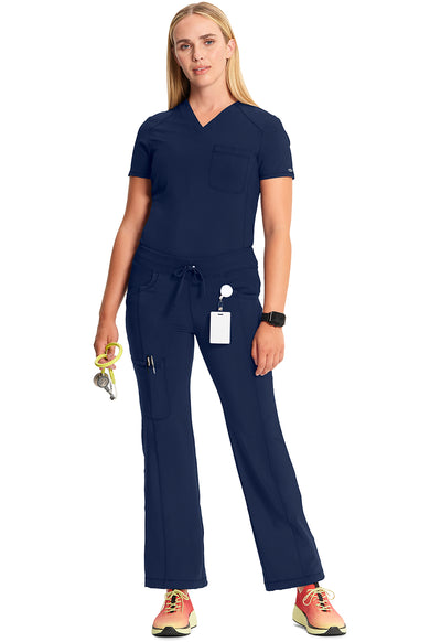 1123A Cherokee Infinity Low-Rise Straight Drawstring Pants Certainty Antimicrobial Stretch (XXS - 5XL)