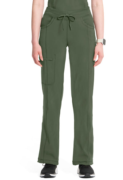 1123A Cherokee Infinity Low-Rise Straight Drawstring Pants Certainty Antimicrobial Stretch (XXS - 5XL)