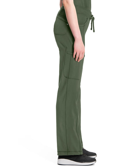 1123A Cherokee Infinity Low-Rise Straight Drawstring Pants Certainty Antimicrobial Stretch (XXS - 5XL)