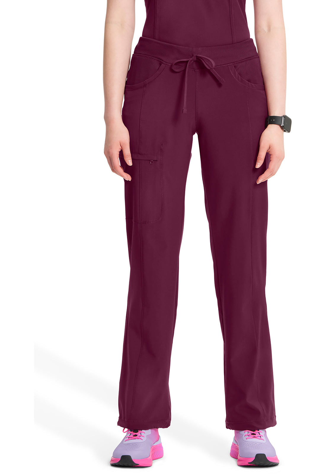 1123A Cherokee Infinity Low-Rise Straight Drawstring Pants Certainty Antimicrobial Stretch (XXS - 5XL)