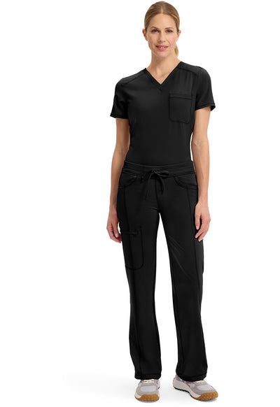 1123A Cherokee Infinity Low-Rise Straight Drawstring Pants Certainty Antimicrobial Stretch (XXS - 5XL)