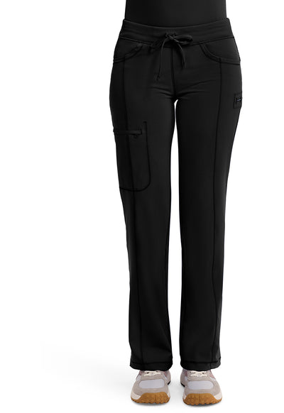 1123A Cherokee Infinity Low-Rise Straight Drawstring Pants Certainty Antimicrobial Stretch (XXS - 5XL)