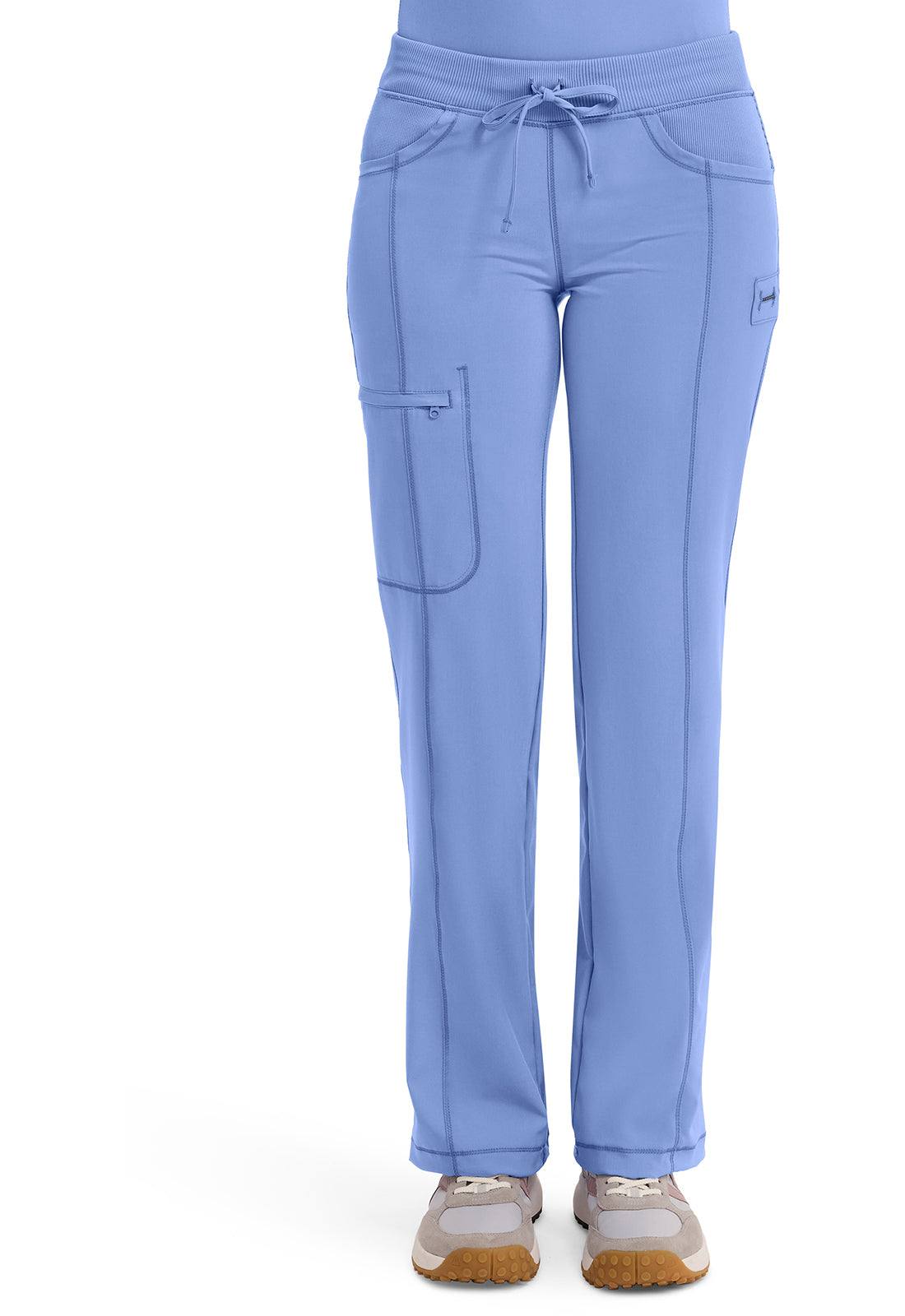 1123A Cherokee Infinity Low-Rise Straight Drawstring Pants Certainty Antimicrobial Stretch (XXS - 5XL)