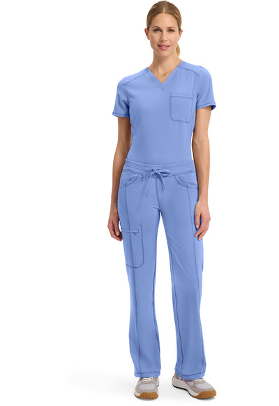 1123A Cherokee Infinity Low-Rise Straight Drawstring Pants Certainty Antimicrobial Stretch (XXS - 5XL)