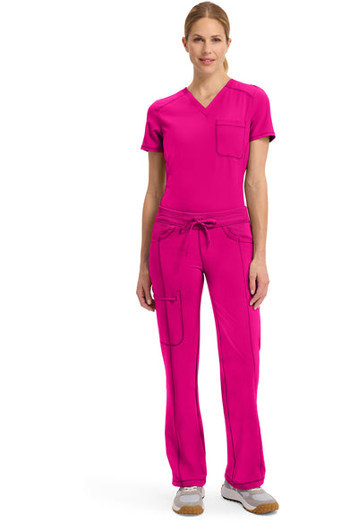 1123A Cherokee Infinity Low-Rise Straight Drawstring Pants Certainty Antimicrobial Stretch (XXS - 5XL)