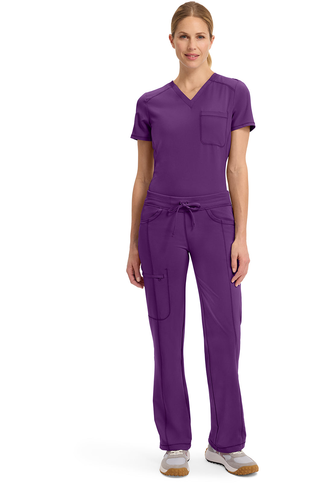 1123A Cherokee Infinity Low-Rise Straight Drawstring Pants Certainty Antimicrobial Stretch (XXS - 5XL)