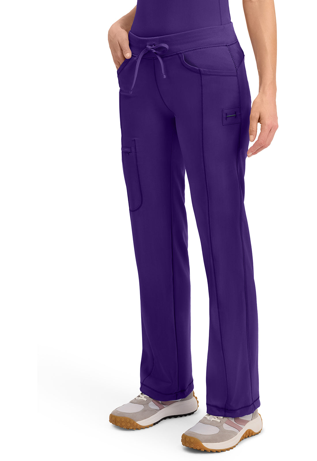 1123A Cherokee Infinity Low-Rise Straight Drawstring Pants Certainty Antimicrobial Stretch (XXS - 5XL)