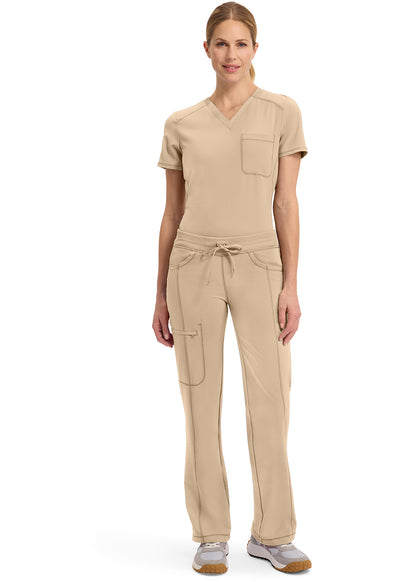 1123A Cherokee Infinity Low-Rise Straight Drawstring Pants Certainty Antimicrobial Stretch (XXS - 5XL)