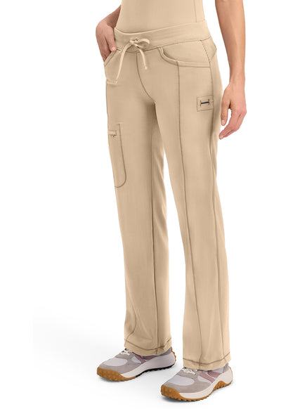 1123A Cherokee Infinity Low-Rise Straight Drawstring Pants Certainty Antimicrobial Stretch (XXS - 5XL)