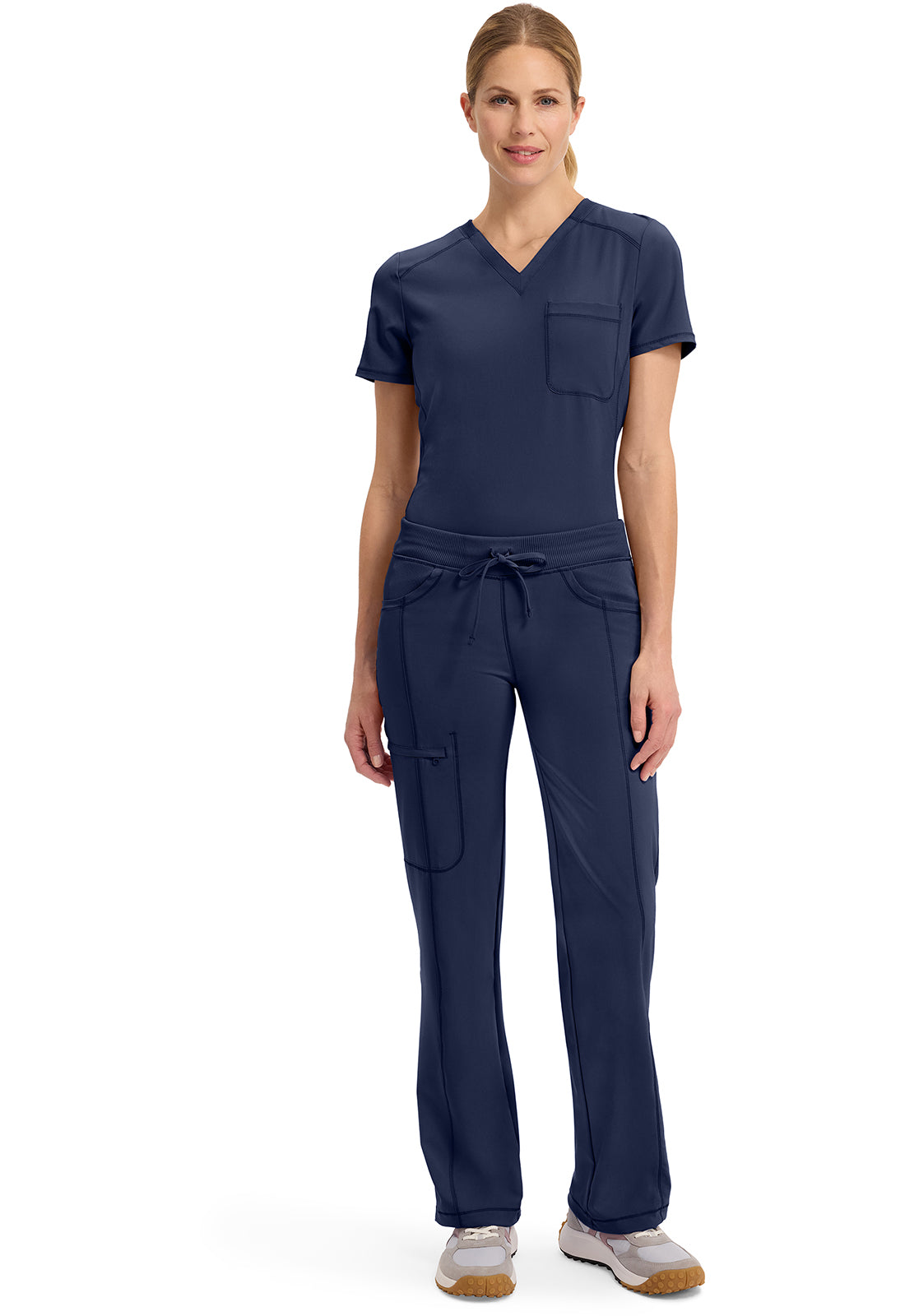 1123A Cherokee Infinity Low-Rise Straight Drawstring Pants Certainty Antimicrobial Stretch (XXS - 5XL)