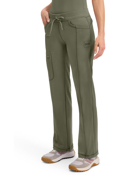 1123A Cherokee Infinity Low-Rise Straight Drawstring Pants Certainty Antimicrobial Stretch (XXS - 5XL)