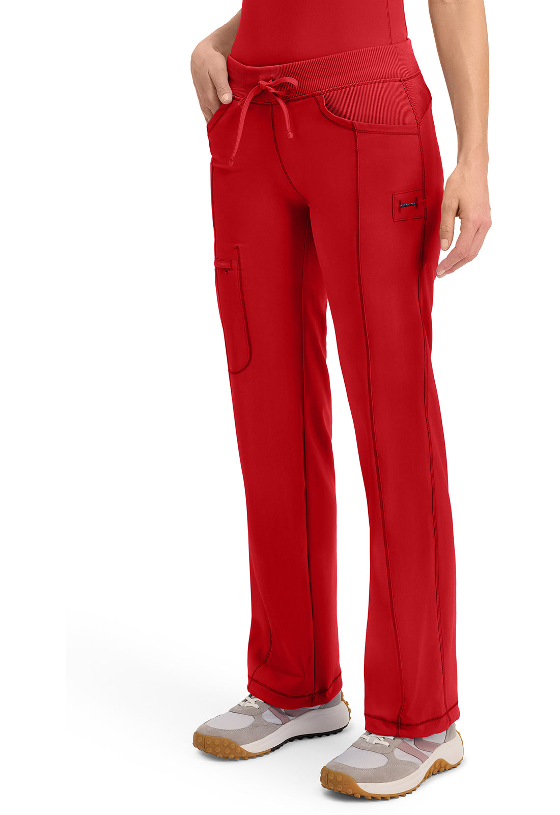 1123A Cherokee Infinity Low-Rise Straight Drawstring Pants Certainty Antimicrobial Stretch (XXS - 5XL)