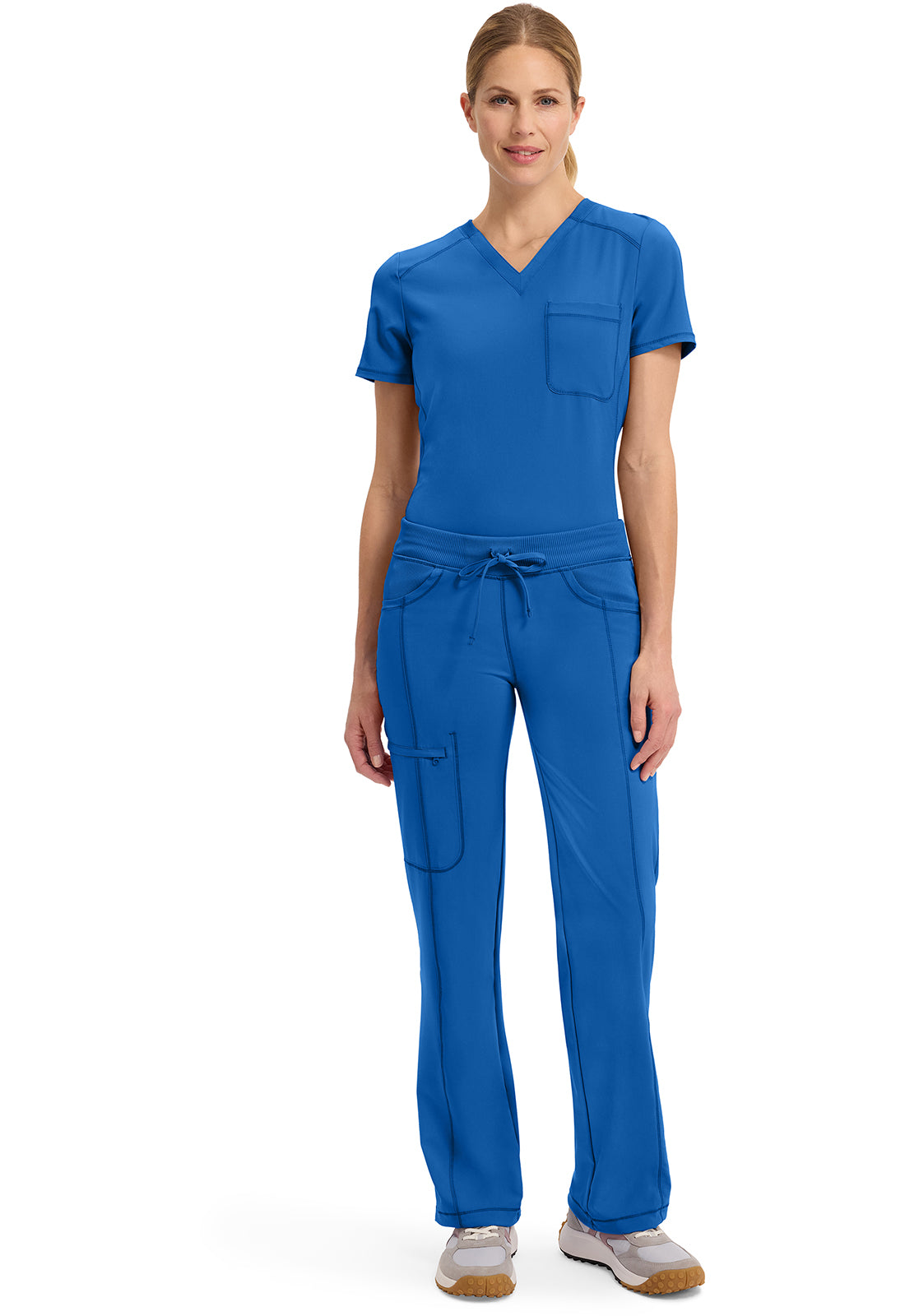1123A Cherokee Infinity Low-Rise Straight Drawstring Pants Certainty Antimicrobial Stretch (XXS - 5XL)