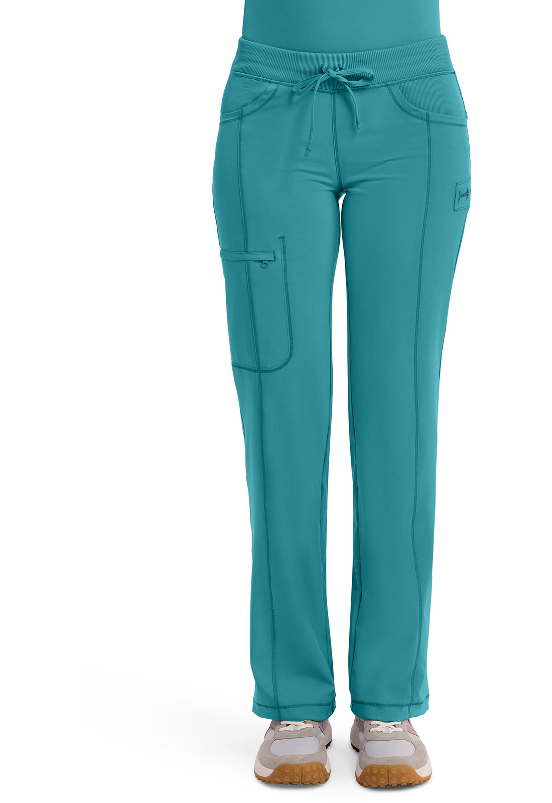 1123A Cherokee Infinity Low-Rise Straight Drawstring Pants Certainty Antimicrobial Stretch (XXS - 5XL)