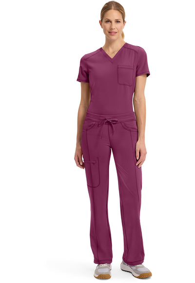 1123A Cherokee Infinity Low-Rise Straight Drawstring Pants Certainty Antimicrobial Stretch (XXS - 5XL)