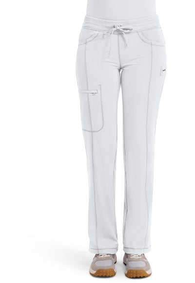 1123A Cherokee Infinity Low-Rise Straight Drawstring Pants Certainty Antimicrobial Stretch (XXS - 5XL)