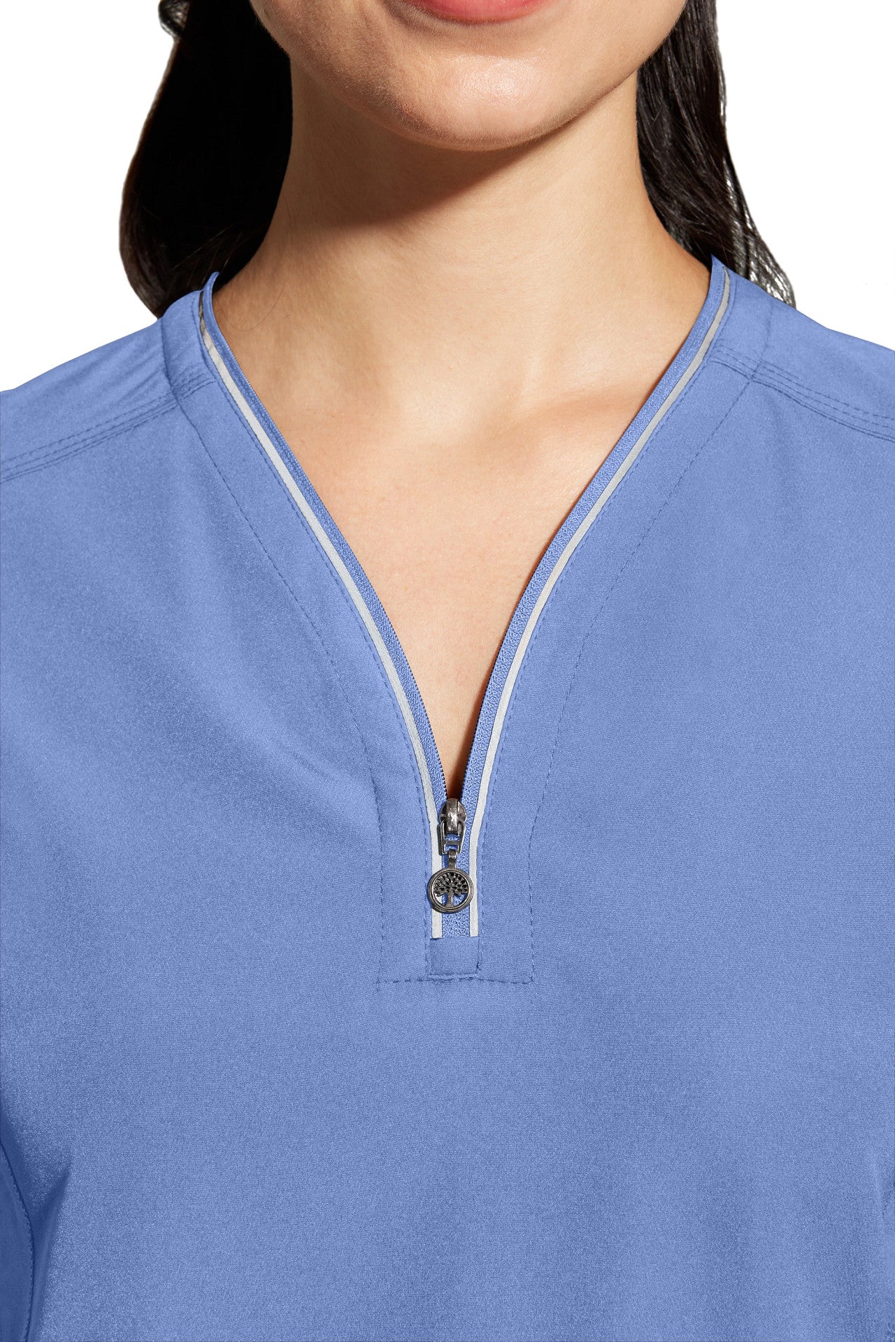 2274 Healing Hands HH360 Sonia Zipper Neckline Scrub Tops (XS - 2XL)