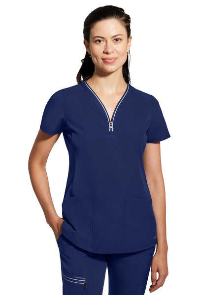 2274 Healing Hands HH360 Sonia Zipper Neckline Scrub Tops (XS - 2XL)