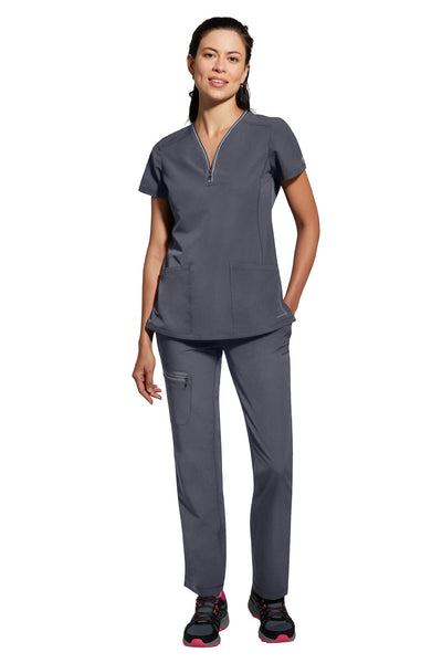 2274 Healing Hands HH360 Sonia Zipper Neckline Scrub Tops (XS - 2XL)