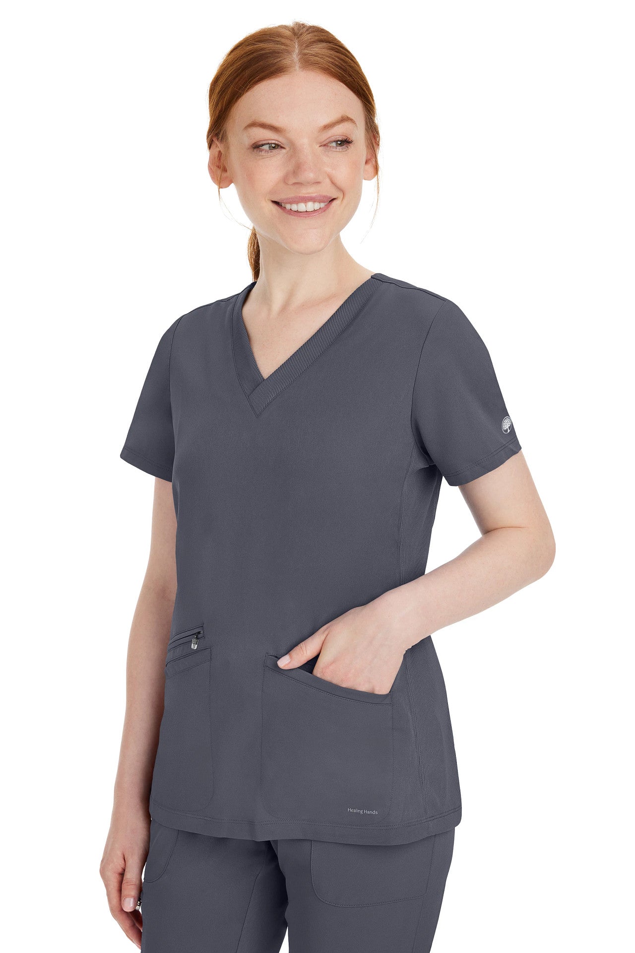 2530 Healing Hands Works Mariah Scrub Top (XXS - 5XL)