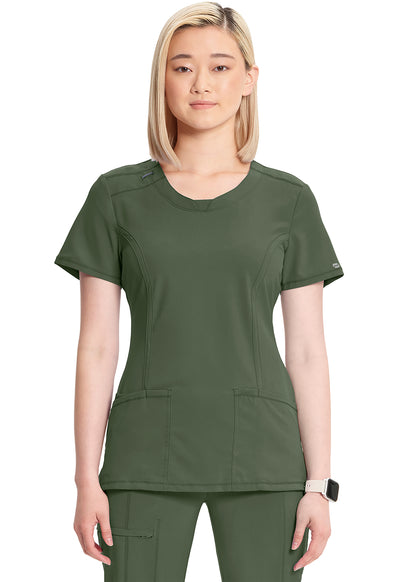 2624A Cherokee Infinity Round Neck Top Antimicrobial Stretch (XXS - 5XL)