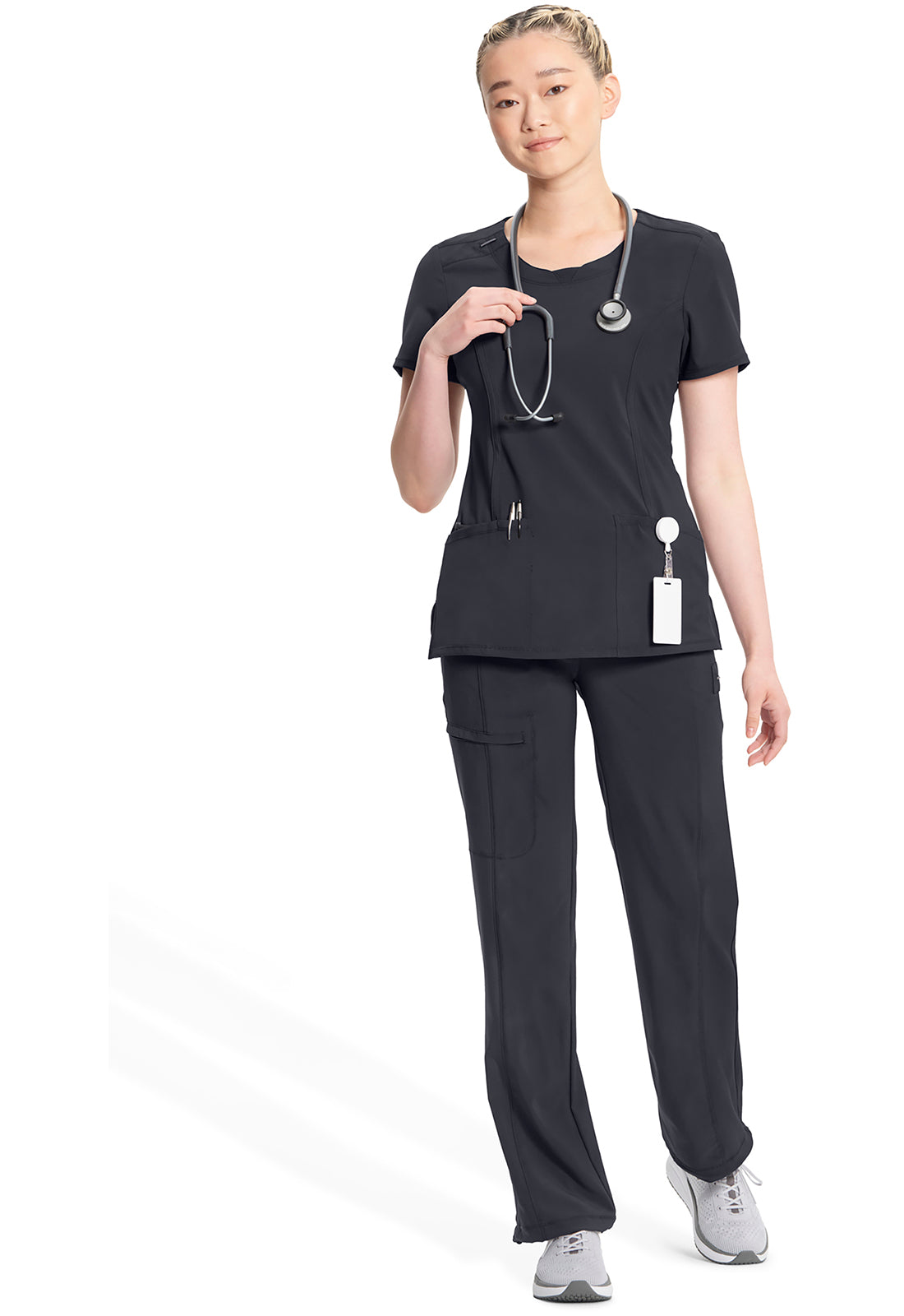 2624A Cherokee Infinity Round Neck Top Antimicrobial Stretch (XXS - 5XL)