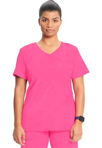 2625A Cherokee Infinity Mock Wrap Top Certainty Antimicrobial Stretch (XXS - 5XL)