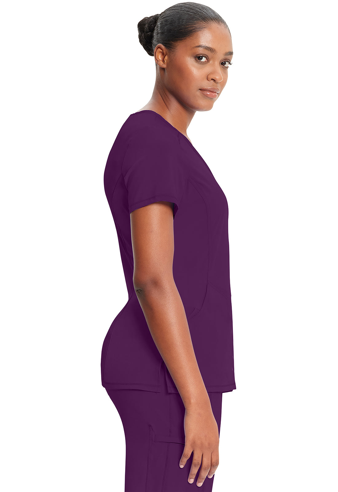 2625A Cherokee Infinity Mock Wrap Top Certainty Antimicrobial Stretch (XXS - 5XL)