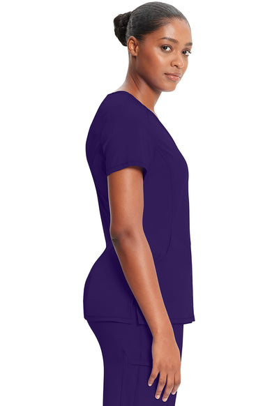 2625A Cherokee Infinity Mock Wrap Top Certainty Antimicrobial Stretch (XXS - 5XL)