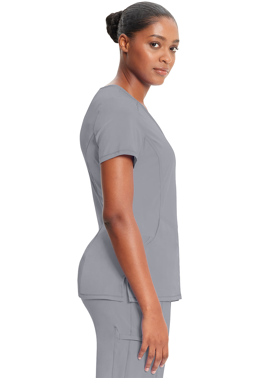 2625A Cherokee Infinity Mock Wrap Top Certainty Antimicrobial Stretch (XXS - 5XL)