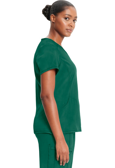 2625A Cherokee Infinity Mock Wrap Top Certainty Antimicrobial Stretch (XXS - 5XL)