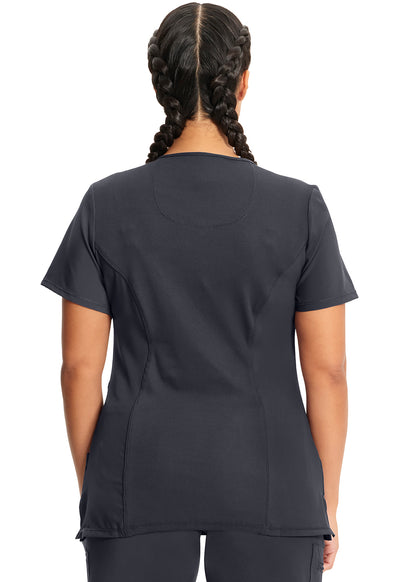 2625A Cherokee Infinity Mock Wrap Top Certainty Antimicrobial Stretch (XXS - 5XL)