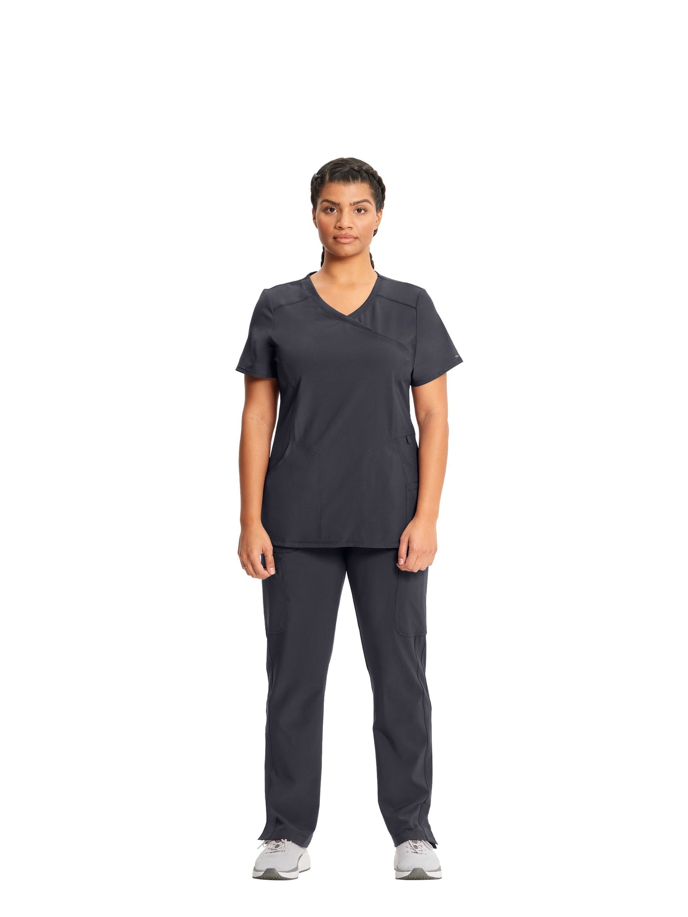 2625A Cherokee Infinity Mock Wrap Top Certainty Antimicrobial Stretch (XXS - 5XL)