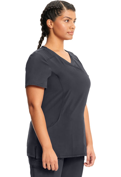 2625A Cherokee Infinity Mock Wrap Top Certainty Antimicrobial Stretch (XXS - 5XL)