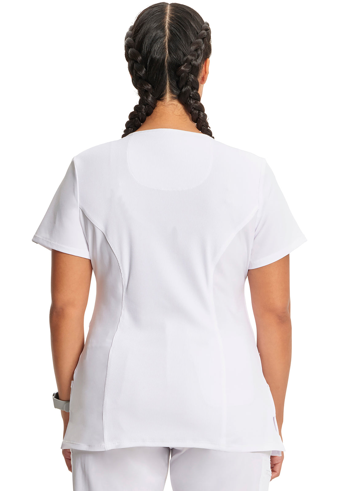 2625A Cherokee Infinity Mock Wrap Top Certainty Antimicrobial Stretch (XXS - 5XL)