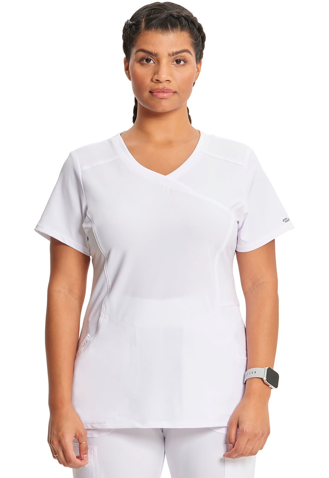 2625A Cherokee Infinity Mock Wrap Top Certainty Antimicrobial Stretch (XXS - 5XL)