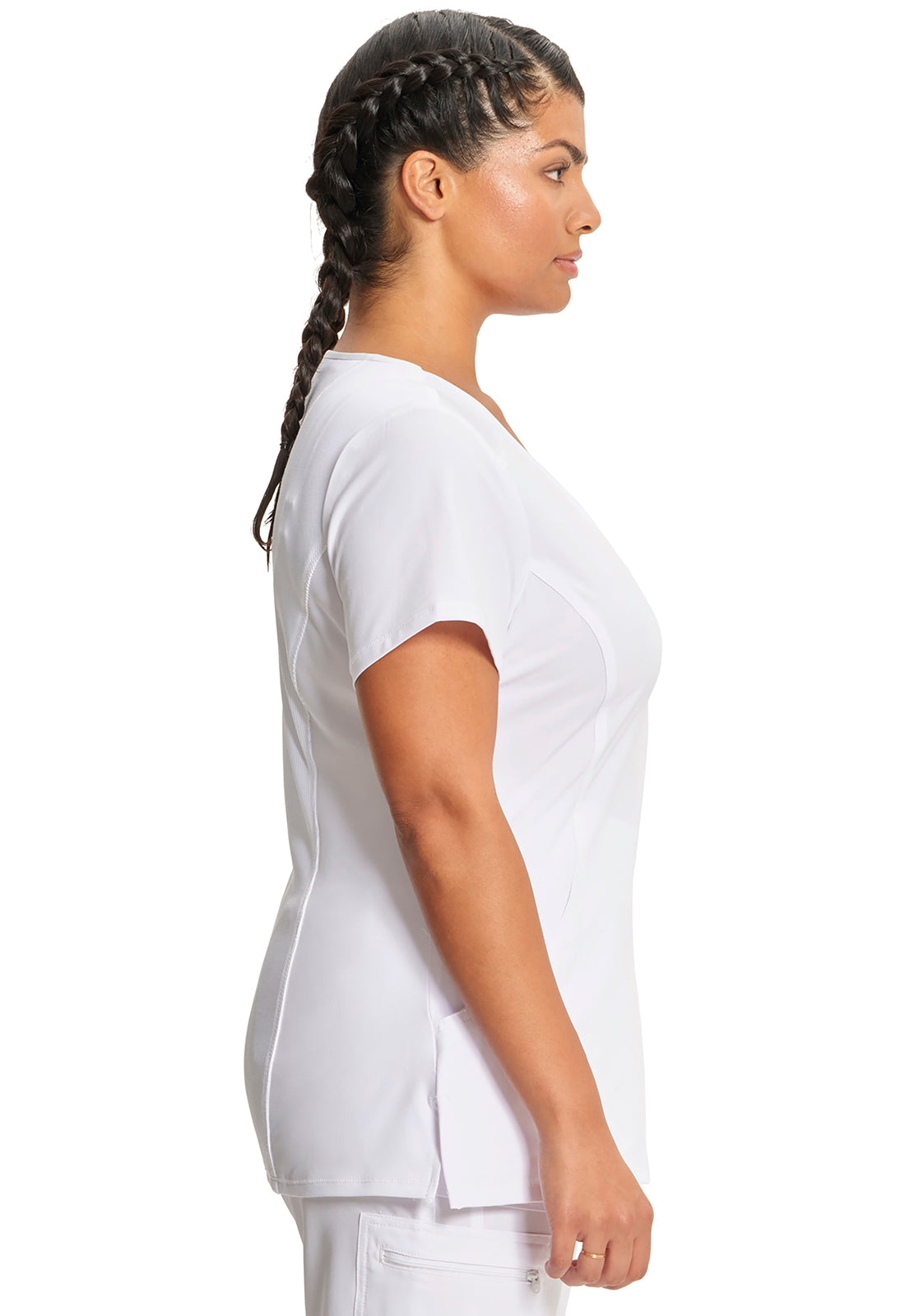 2625A Cherokee Infinity Mock Wrap Top Certainty Antimicrobial Stretch (XXS - 5XL)