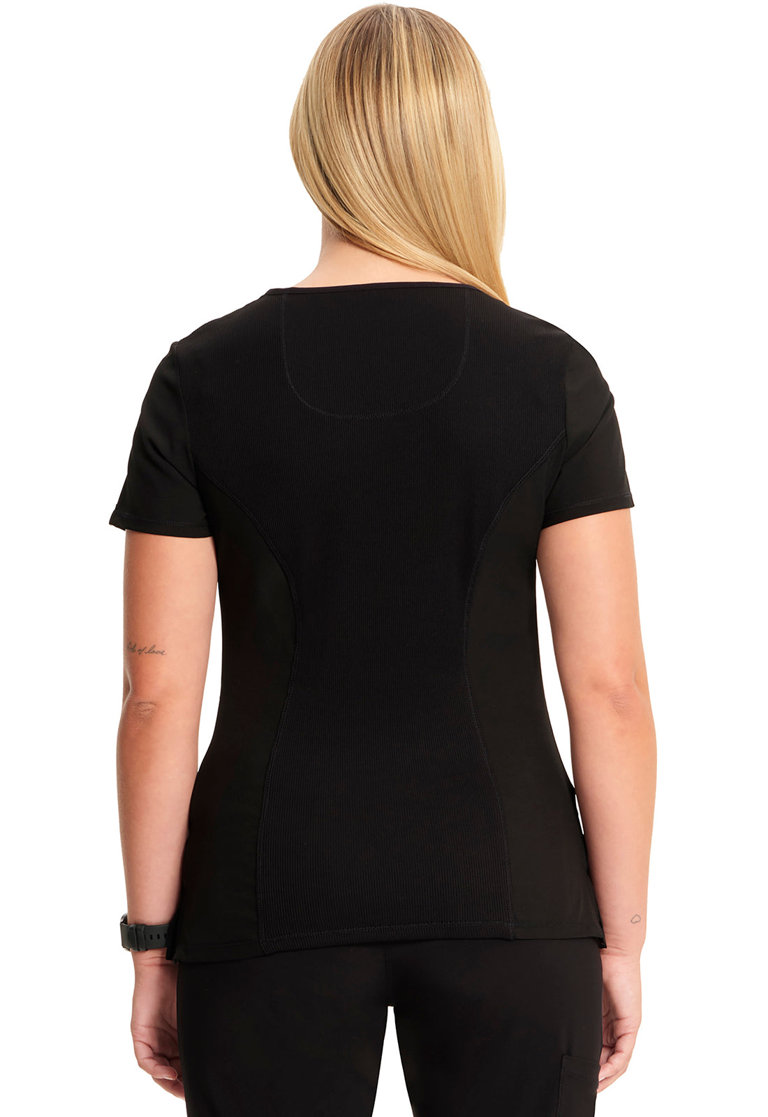 2625A Cherokee Infinity Mock Wrap Top Certainty Antimicrobial Stretch (XXS - 5XL)