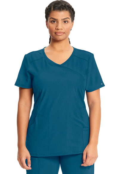 2625A Cherokee Infinity Mock Wrap Top Certainty Antimicrobial Stretch (XXS - 5XL)