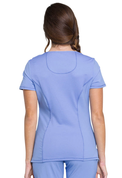 2625A Cherokee Infinity Mock Wrap Top Certainty Antimicrobial Stretch (XXS - 5XL)